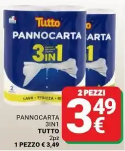 Supermercati Gulliver Pannocarta 3in1 Tutto offerta