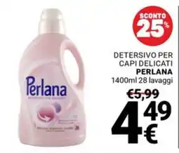 Supermercati Gulliver Detersivo per capi delicati Perlana offerta