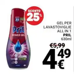 Supermercati Gulliver Gel per lavastoviglie all in 1 Pril offerta