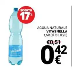 Supermercati Gulliver Acqua naturale Vitasnella offerta