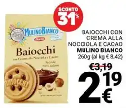 Supermercati Gulliver Baiocchi con Crema alla Nocciola e Cacao Mulino Bianco offerta