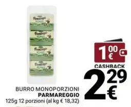 Supermercati Gulliver Burro monoporzioni Parmareggio offerta