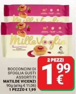 Supermercati Gulliver Bocconcini di sfoglia gusti assortiti Matilde Vicenzi offerta