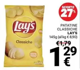 Supermercati Gulliver Patatine classiche Lay's offerta