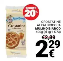Supermercati Gulliver Crostatine Albicocca Mulino Bianco offerta