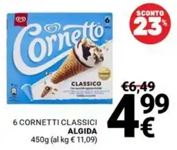 Supermercati Gulliver Cornetto Classico Algida offerta