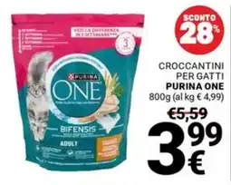 Supermercati Gulliver Crocchettini per gatti Purina One offerta