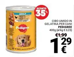 Supermercati Gulliver Cibo umido in gelatina per cani Pedigree offerta