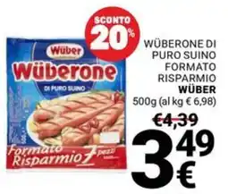 Supermercati Gulliver Wüberone di puro suino offerta