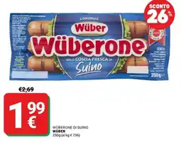 Supermercati Gulliver Wüberone di suino Wüber offerta