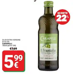 Supermercati Gulliver Olio extra vergine di oliva Carapelli Il Frantolio offerta