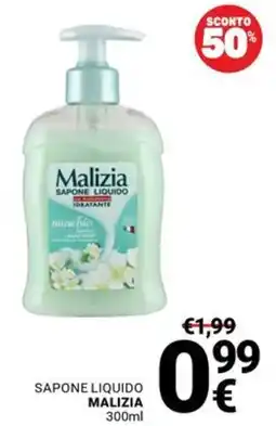 Supermercati Gulliver Sapone liquido Malizia offerta