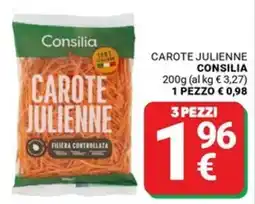 Supermercati Gulliver Carote julienne Consilia offerta