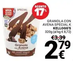 Supermercati Gulliver Granola con Avena Kellogg's offerta