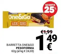 Supermercati Gulliver Barretta One&Go offerta