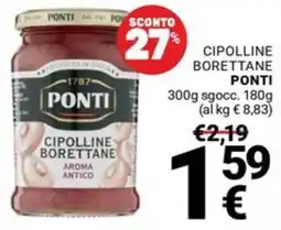 Supermercati Gulliver Cipolline boretteane Ponti offerta