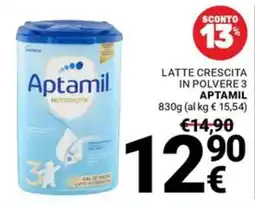 Supermercati Gulliver Latte crescita Aptamil offerta