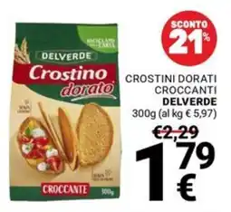 Supermercati Gulliver Crostini dorati croccanti Delverde offerta
