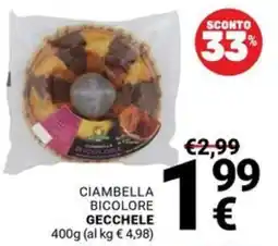Supermercati Gulliver Ciambella bicolor Gecchele offerta