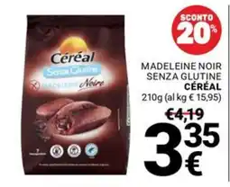 Supermercati Gulliver Madeleine Noir Céréal offerta