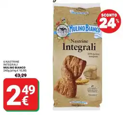 Supermercati Gulliver Nastrine Integrali Mulino Bianco offerta