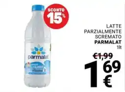 Supermercati Gulliver Latte parzialmente scremato Parmalat offerta