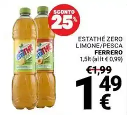 Supermercati Gulliver Estathé Zero Limone/Pesca Ferrero offerta