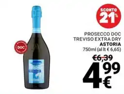 Supermercati Gulliver Prosecco DOC Treviso Extra Dry Astoria offerta
