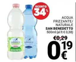 Supermercati Gulliver Acqua frizzante/naturale San Benedetto offerta