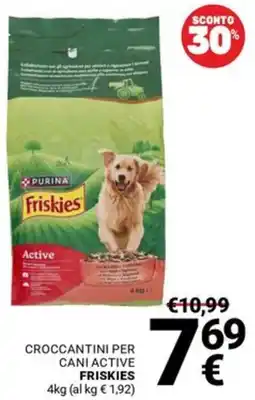 Supermercati Gulliver Crocchettini per cani active Friskies offerta