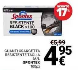 Supermercati Gulliver Guanti usa&getta resistente Spontex offerta