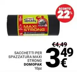 Supermercati Gulliver Sacchetti per spazzatura Maxi Strong Domopak offerta