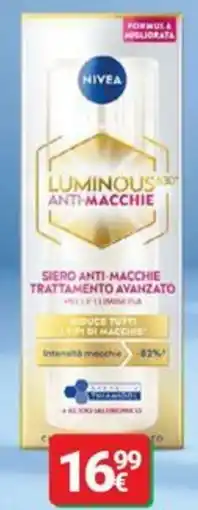 Supermercati Gulliver Nivea Siero Anti-Macchie Trattamento Avanzato offerta