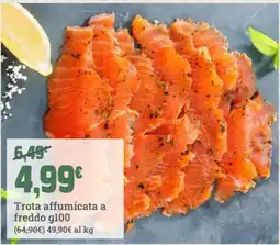 Banco Fresco Trota affumicata a freddo offerta