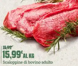 Banco Fresco Scaloppine di bovino adulto offerta