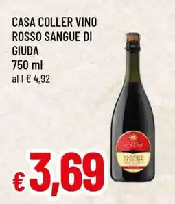 Famila CASA COLLER VINO ROSSO SANGUE DI GIUDA offerta