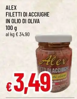 Famila ALEX FILETTI DI ACCIUGHE IN OLIO DI OLIVA offerta