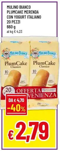 Famila Mulino Bianco Plumcake Merenda con Yogurt Italiano offerta