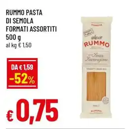 Famila RUMMO PASTA DI SEMOLA FORMATI ASSORTITI offerta