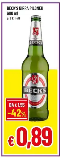 Famila BECK'S BIRRA PILSNER offerta