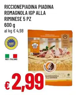 Famila RICCIONEPIADINA PIADINA ROMAGNOLA IGP ALLA RIMINESE 5 PZ offerta