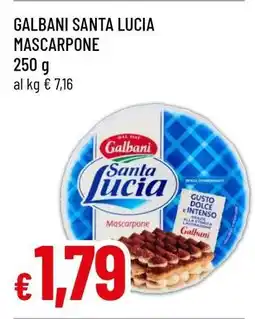 Famila Galbani Santa Lucia Mascarpone offerta