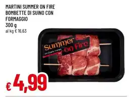 Famila MARTINI SUMMER ON FIRE BOMBETTE DI SUINO CON FORMAGGIO offerta