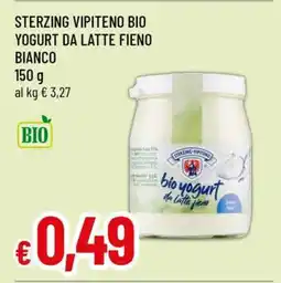 Famila STERZING VIPITENO BIO YOGURT DA LATTE FIENO BIANCO offerta