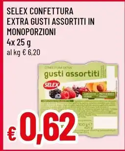 Famila SELEX CONFETTURA EXTRA GUSTI ASSORTITI IN MONOPORZIONI offerta