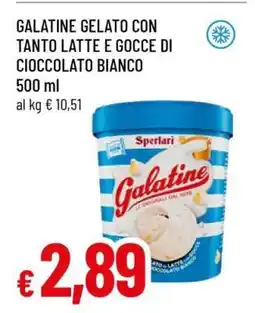 Famila GALATINE GELATO CON TANTO LATTE E GOCCE DI CIOCCOLATO BIANCO offerta
