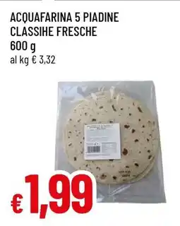 Famila ACQUAFARINA 5 PIADINE CLASSIHE FRESCHE offerta