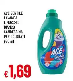 Famila ACE GENTILE LAVANDA E MUSCHIO BIANCO CANDEGGINA PER COLORATI 950 ml offerta