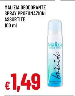 Famila MALIZIA DEODORANTE SPRAY PROFUMAZIONI ASSORTITE offerta