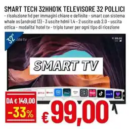 Famila SMART TECH 32HH01K TELEVISORE 32 POLLICI offerta